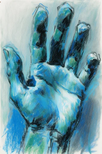 Ethereal Sketch Expressionism style reference image — expressive scribbled linework