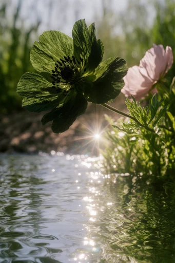 Luminous Aquatic Refraction style reference image — dreamy aquatic atmosphere