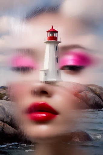 Kinetic Neon Distortion style reference image — shutter drag
