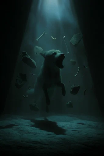 Cinematic Cyan Abyssal style AI image example 3