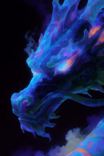 Luminous Noir Expressionism style reference image — bioluminescent glow