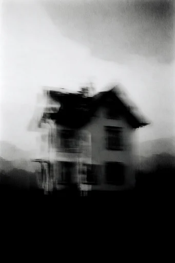 Spectral Kinetic Noir style reference image — shutter drag