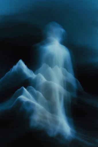 Spectral Bioluminescent Noir style reference image — blown-out highlights