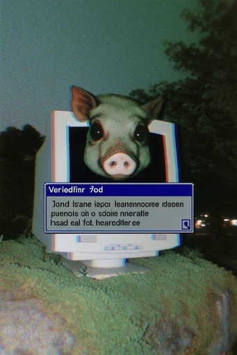 Surreal Liminal Glitchcore style reference image — chromatic aberration