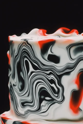Luminous Topographic Surrealism style reference image — fluid organic patterns