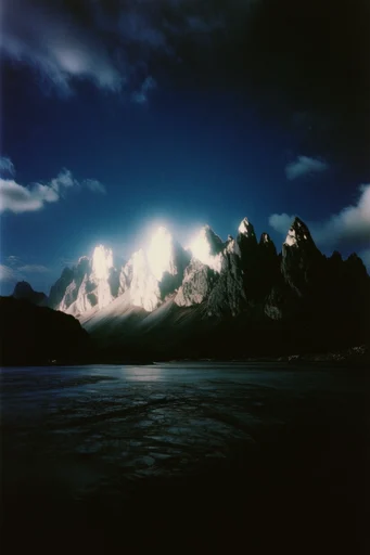Nostalgic Analog Surrealism style reference image — analog film grain
