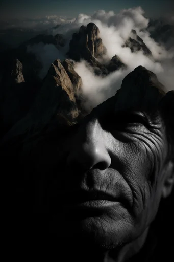 Monochromatic Gothic Chiaroscuro style reference image — chiaroscuro portraiture