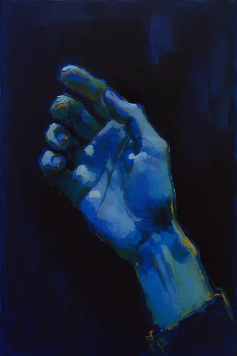 Nocturnal Impasto Expressionism style reference image — chiaroscuro contrast