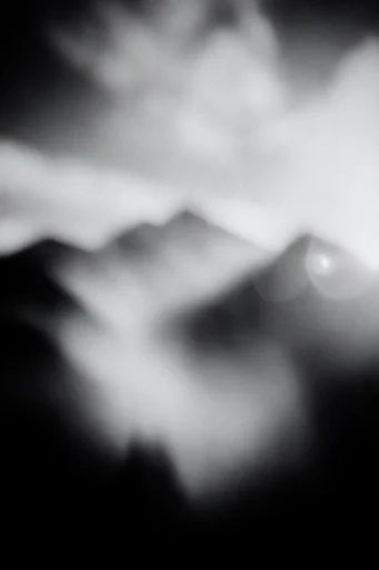 Spectral Pictorial Noir style reference image — lo-fi analog texture