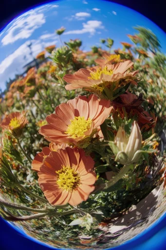 Distorted Urban Fisheye style reference image — urban realism
