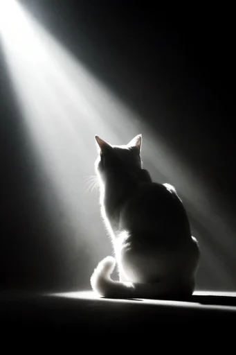 Cinematic Volumetric Noir style reference image — high contrast noir