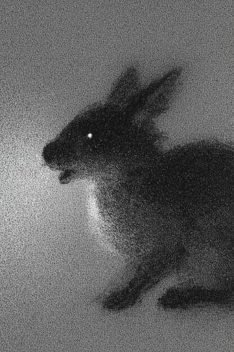 Gritty Monochromatic Noir style AI image example 3