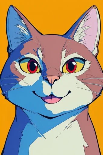 Retro Pop Anime style reference image — high-contrast shadows