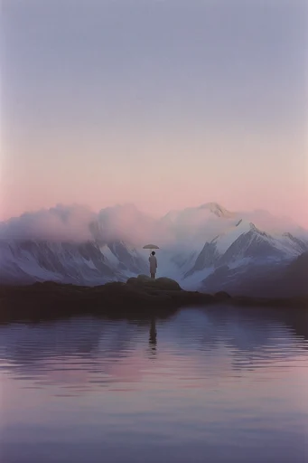Ethereal Minimalist Gradient style reference image — minimalist macro