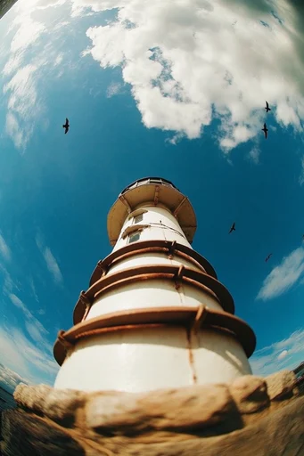 Dynamic Fisheye Streetwear style reference image — sharp high-contrast lighting