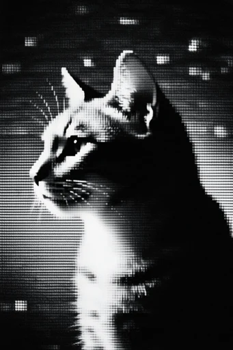 Monochrome Analog Decay style reference image — ghostly silhouette