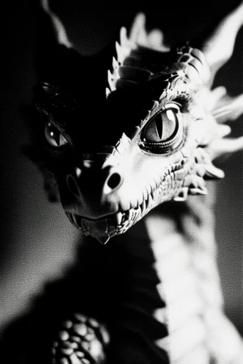 Surreal Noir Grain style reference image — surrealist distortion