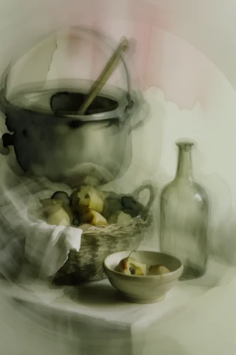 Ethereal Kinetic Motion style reference image — ethereal spectral silhouettes