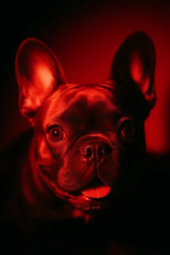 Crimson Analog Noir style reference image — harsh flash overexposure