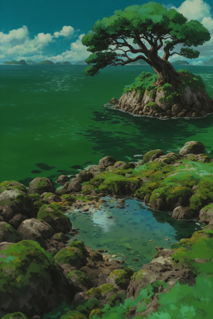 Luminous Aquatic Impressionism style AI image example 2