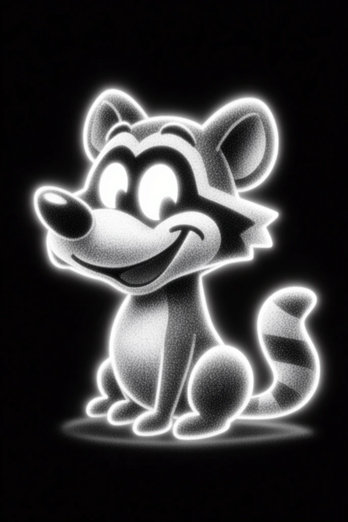 Spectral Stippled Noir style AI image example 3