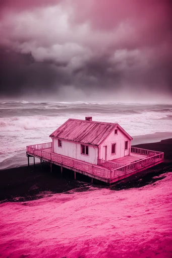 Surreal Neon Melancholy style AI image example 4