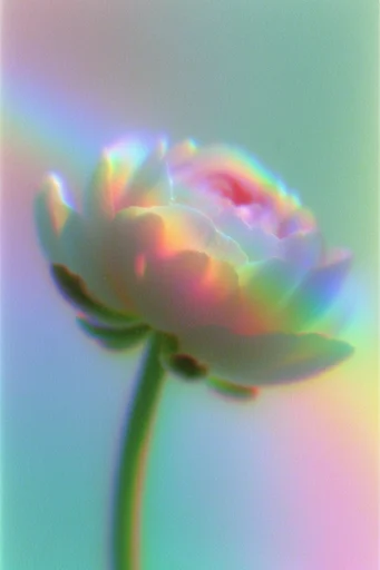 Ethereal Prismatic Blur style reference image — neon color gradients