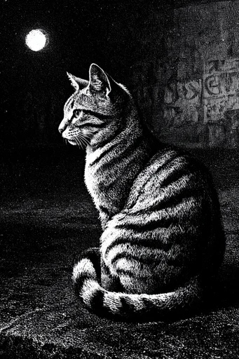 Monochrome Analog Void style reference image — distressed texture