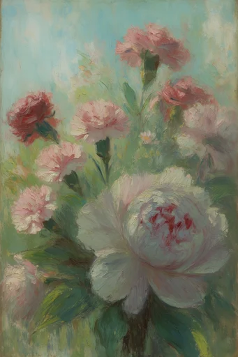 Luminous Impasto Pastoral style reference image — warm earthy palette