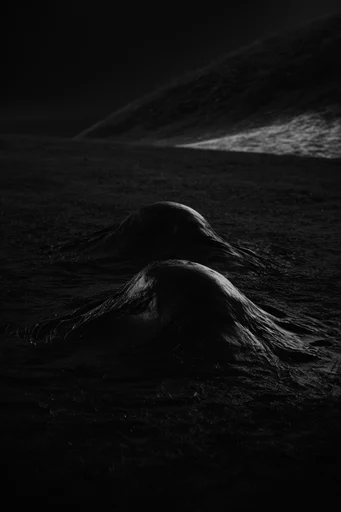 Monochromatic Gothic Chiaroscuro style AI image example 2
