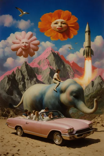 Narrative Surrealist Synthesis style reference image — magical realism