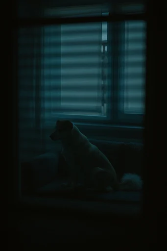 Cinematic Liminal Noir style reference image — moody film grain