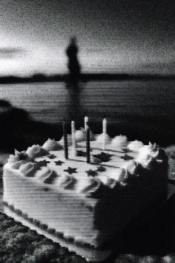 Corrupted Analog Noir style reference image — corrupted video signal