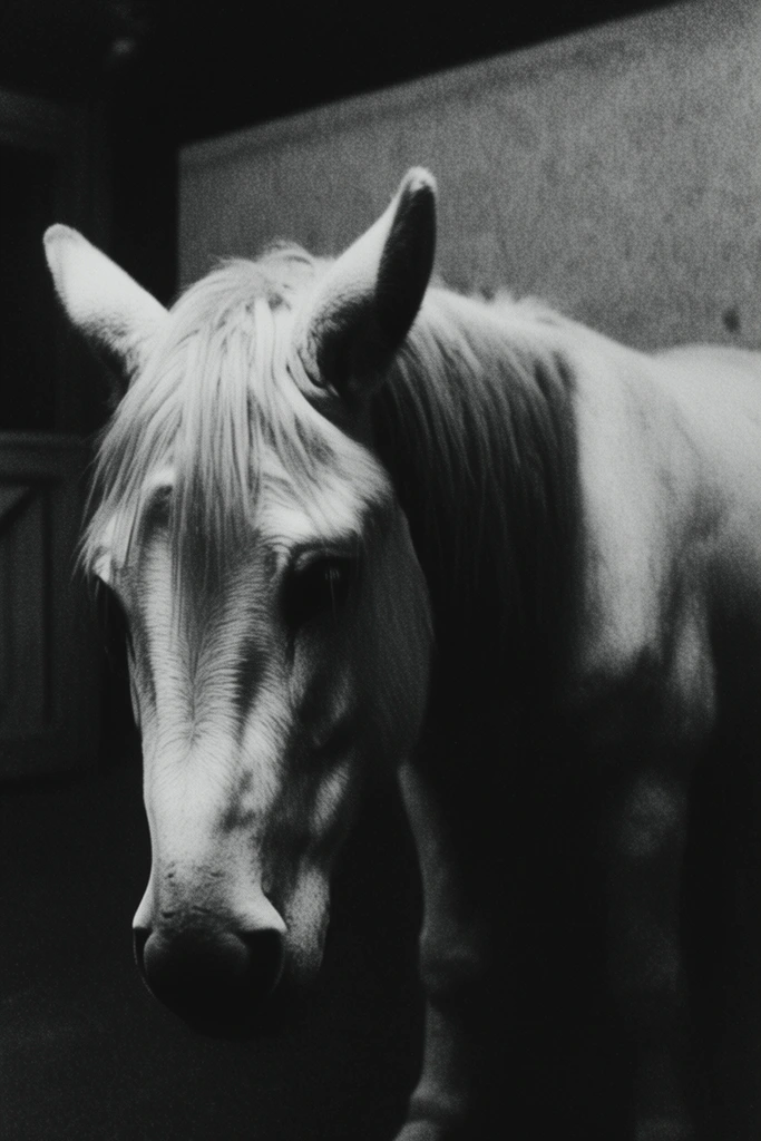 Cinematic Monochrome Noir style AI image example 3