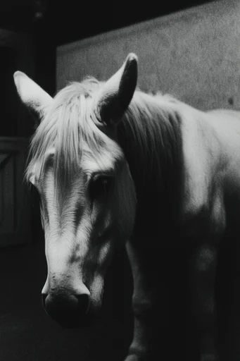 Cinematic Monochrome Noir style reference image — 35mm film aesthetic