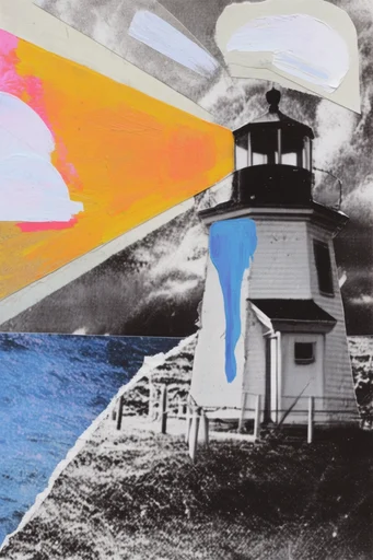 Gritty Avant-Garde Collage style reference image — xerox zine style