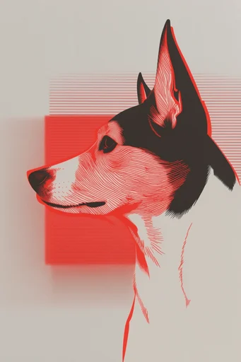 Kinetic Crimson Noir style reference image — kinetic motion silhouette