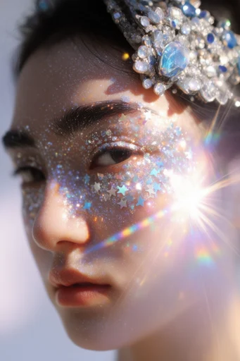 Prismatic Celestial Glamour moodboard — generate AI images in this style