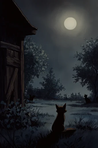 Nostalgic Noir Nocturne style AI image example 3