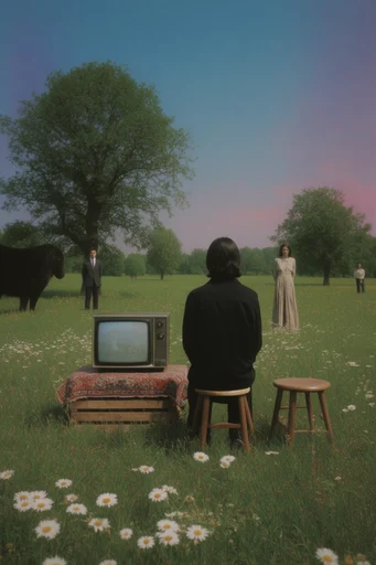 Nostalgic Pastoral Surrealism moodboard — generate AI images in this style