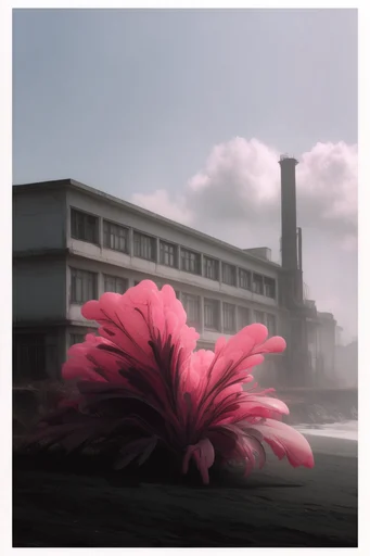 Surreal Neon Melancholy style reference image — high-contrast surrealism