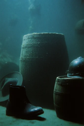 Ethereal Abyssal Melancholy style reference image — analog film grain