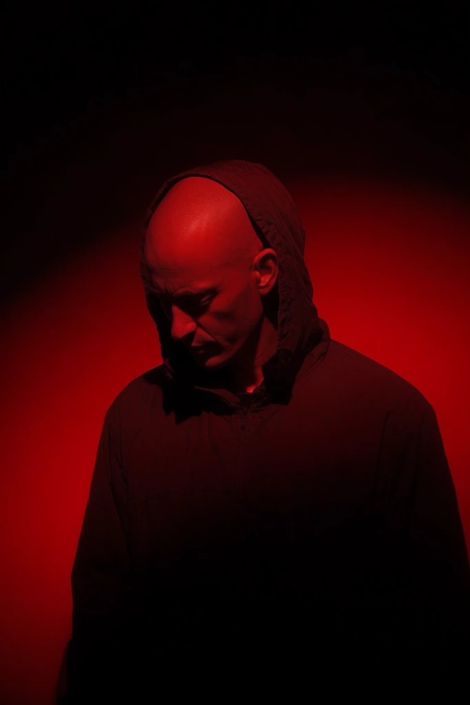 Crimson Noir Minimalist style AI image example 1