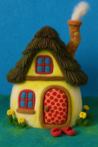 Tactile Whimsical Stop-Motion style reference image — miniature diorama composition