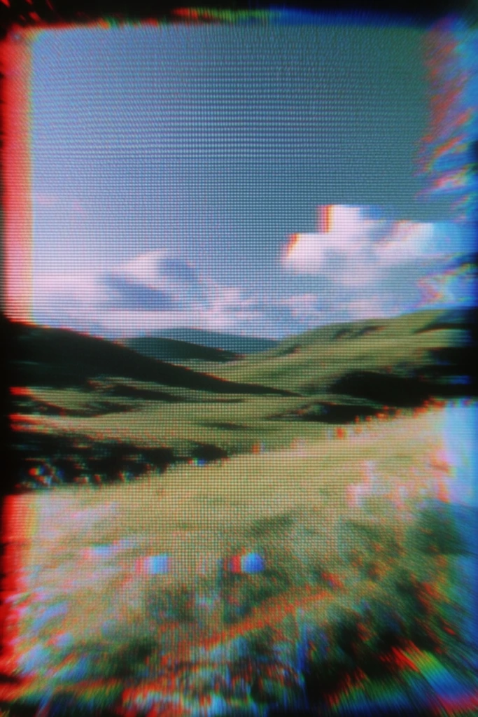 Analog Glitch Nostalgia style AI image example 2