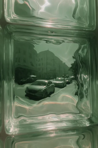 Refractive Emerald Surrealism style reference image — dreamy soft focus
