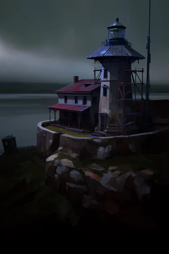 Gritty Painterly Chiaroscuro style reference image — faceted shading