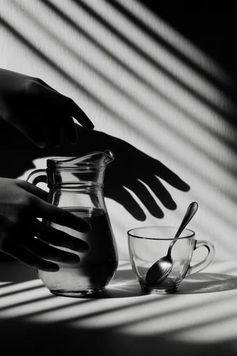 Graphic Chiaroscuro Minimalism style reference image — chiaroscuro lighting