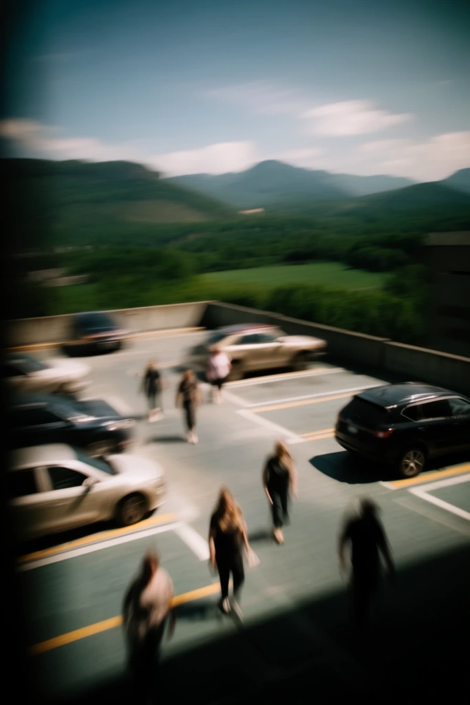 Cinematic Urban Kineticism style AI image example 2