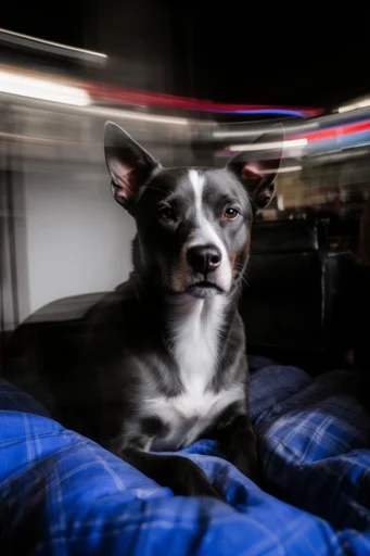Kinetic Nocturnal Transit style reference image — long exposure photography